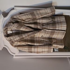Plaid Wool Coat